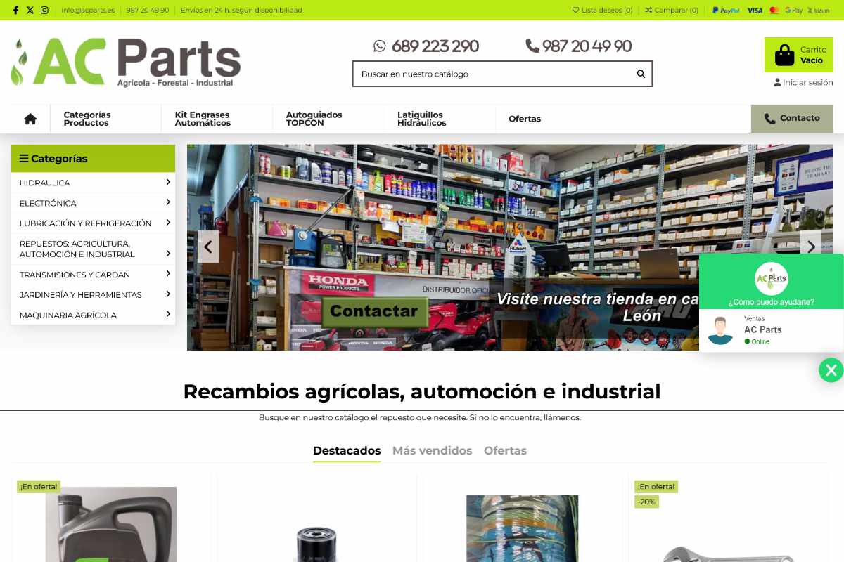 página web de ac parts