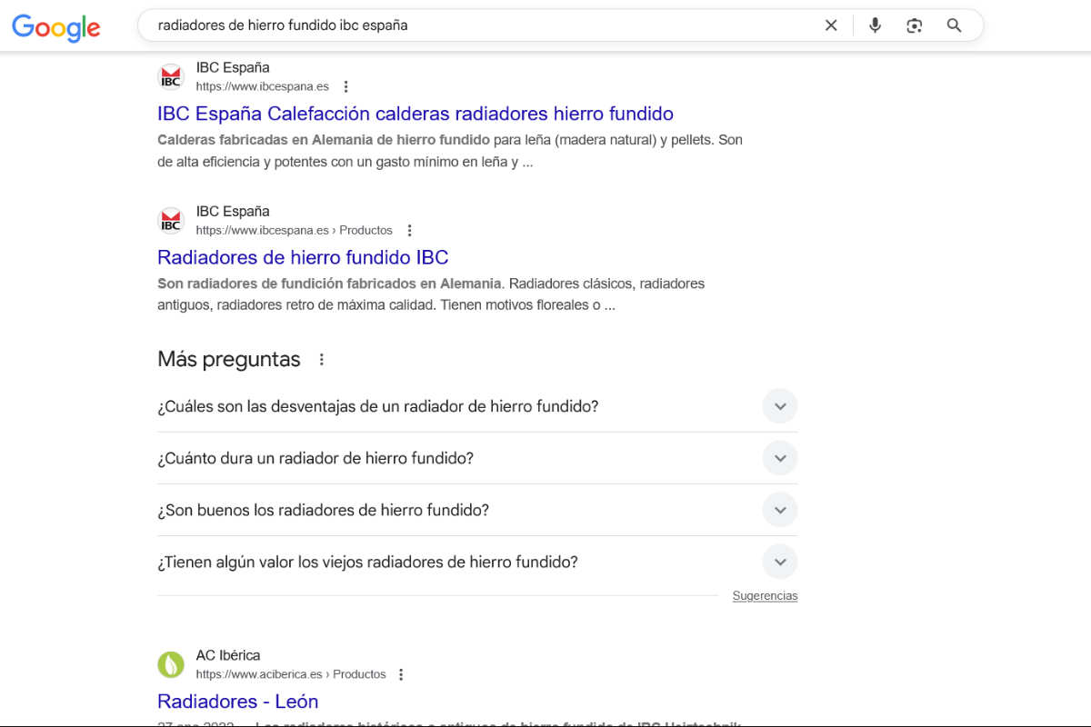 google radiadores hierro fundido