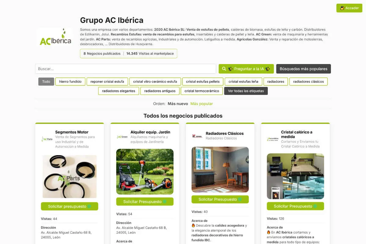 marketplace grupo AC Ibérica